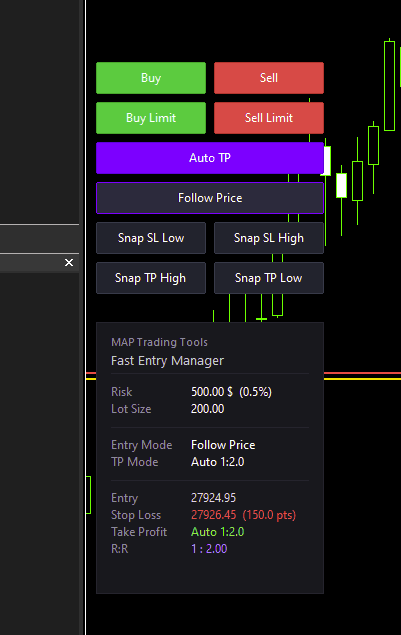 Fast Entry Manager product interface